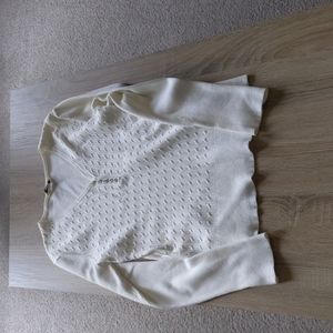 White Denver Hayes sweater